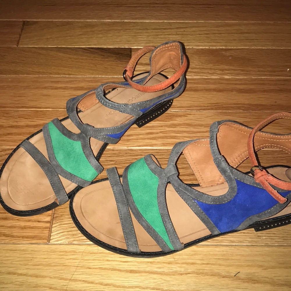 Rebecca Minkoff Suede Colorful Sandals
